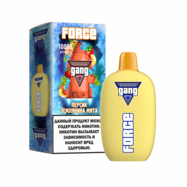 GANG FORCE 10000 Персик, Земляника, Мята GANG FORCE 10000 Персик, Земляника, Мята