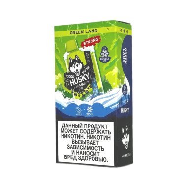 HUSKY AIRMAX 2.0 15000 Strong Зеленое ледяное яблоко