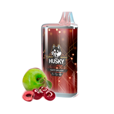 HUSKY CYBER NEW 8000 Вишнево яблочный сок лёд